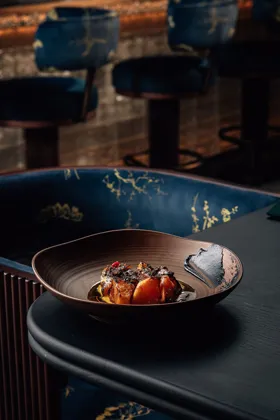 Dish, low key light. Food photography in Dubai by Artur Begel