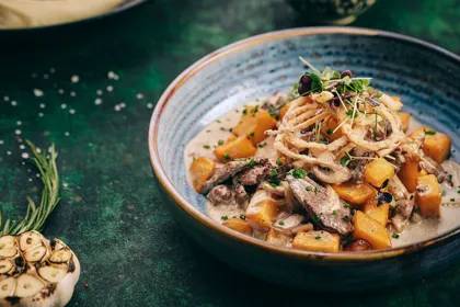 Dish, high key light. Food photography in Dubai by Artur Begel