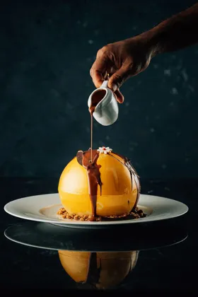 Dish, low key light. Food photography in Dubai by Artur Begel