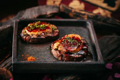 Dish, low key light. Food photography in Dubai by Artur Begel