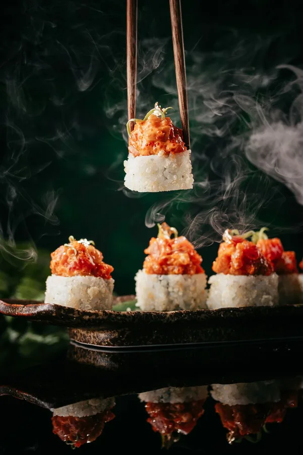 Dish, low key light. Food photography in Dubai by Artur Begel