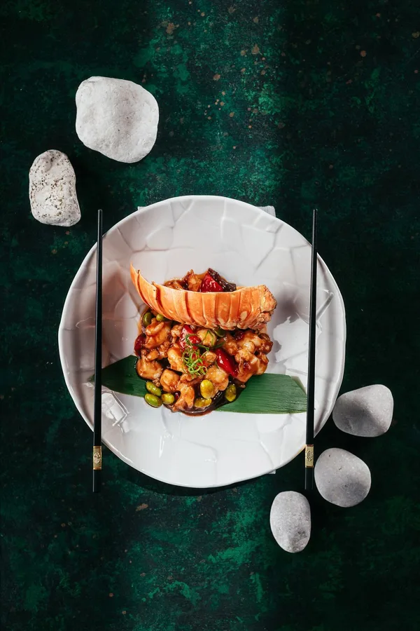 Dish, low key light. Food photography in Dubai by Artur Begel
