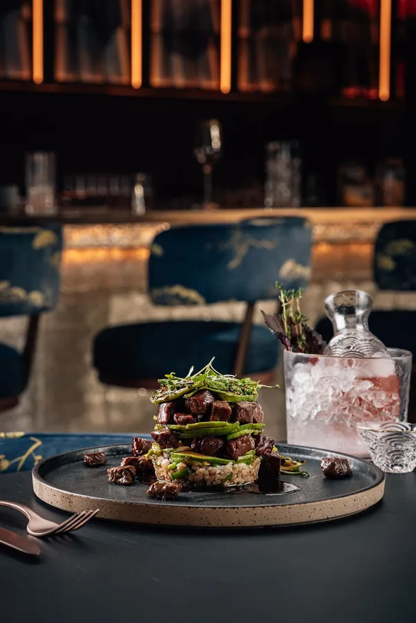 Dish, low key light. Food photography in Dubai by Artur Begel