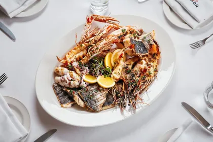 Dish at Novikov, high key light. Food photography in Dubai by Artur Begel