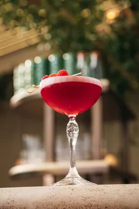 Drink at Novikov, editorial light. Food photography in Dubai by Artur Begel