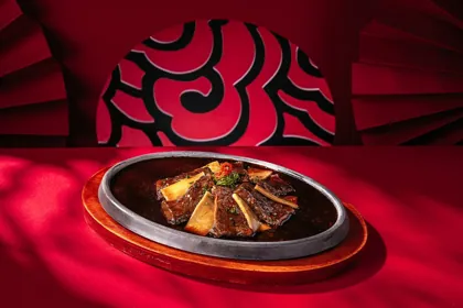 Dish at Moli, low key light. Food photography in Dubai by Artur Begel