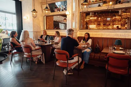 Interior of The Spaniel, editorial light. Food photography in Dubai by Artur Begel
