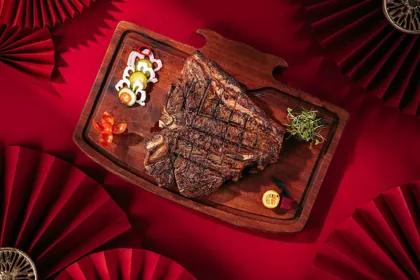 Dish at Moli, low key light. Food photography in Dubai by Artur Begel