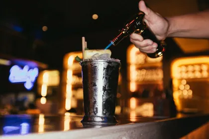 Drink at SipSong, editorial light. Food photography in Dubai by Artur Begel