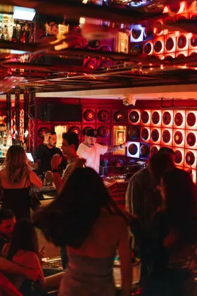 Interior of NYX, low key light. Food photography in Dubai by Artur Begel
