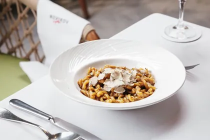 Dish at Novikov, high key light. Food photography in Dubai by Artur Begel