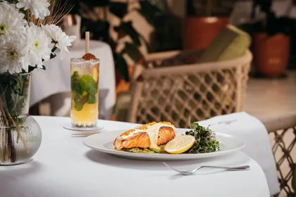 Dish at Novikov, editorial light. Food photography in Dubai by Artur Begel