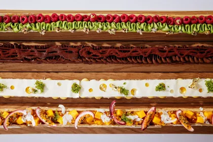 Dish at La Famiglia restaurant, hard flash light. Food photography in Dubai by Artur Begel