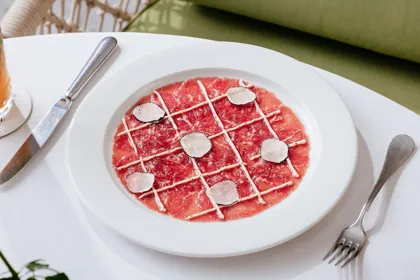 Dish at Novikov, high key light. Food photography in Dubai by Artur Begel