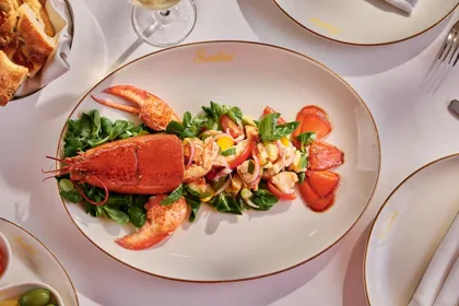 Dish at Scalini, hard flash light. Food photography in Dubai by Artur Begel