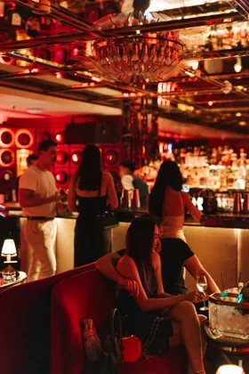 Interior of NYX, low key light. Food photography in Dubai by Artur Begel
