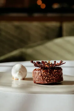 Dish at La Famiglia restaurant, hard flash light. Food photography in Dubai by Artur Begel