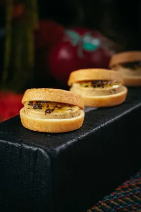 Dish at Sushi Samba, low key light. Food photography in Dubai by Artur Begel