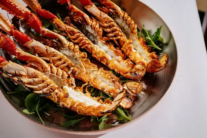 Dish at Signor Sassi, hard flash light. Food photography in Dubai by Artur Begel