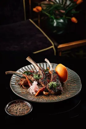 Dish at Shanghai Me, low key light. Food photography in Dubai by Artur Begel