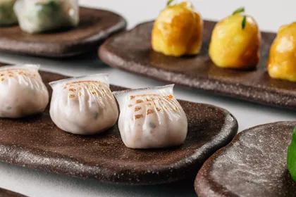 Dish at Shanghai Me, hard flash light. Food photography in Dubai by Artur Begel