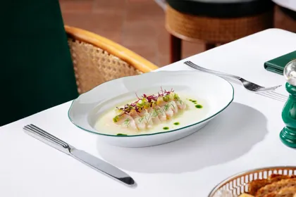 Dish at Chic Nonna, editorial light. Food photography in Dubai by Artur Begel