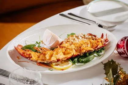 Dish at Signor Sassi, hard flash light. Food photography in Dubai by Artur Begel