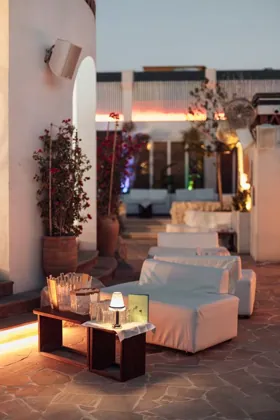 Interior of Sirene by Gaia, editorial light. Food photography in Dubai by Artur Begel
