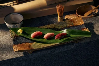 Dish at Kigo, low key light. Food photography in Dubai by Artur Begel
