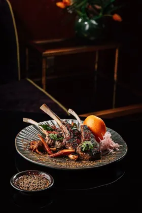 Dish at Shanghai Me, low key light. Food photography in Dubai by Artur Begel