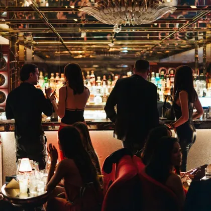 Interior of GAIA, low key light. Food photography in Dubai by Artur Begel