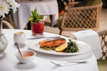 Dish at Novikov, editorial light. Food photography in Dubai by Artur Begel