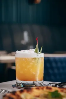 Drink at Ciel Hotel, low key light. Food photography in Dubai by Artur Begel