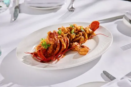 Dish at Novikov, high key light. Food photography in Dubai by Artur Begel