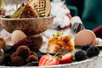 Dish at Shanghai Me, hard flash light. Food photography in Dubai by Artur Begel