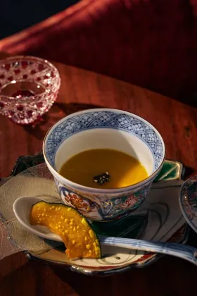 Dish at Kigo, low key light. Food photography in Dubai by Artur Begel