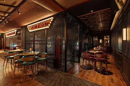 Interior of Kapitol, low key light. Food photography in Dubai by Artur Begel