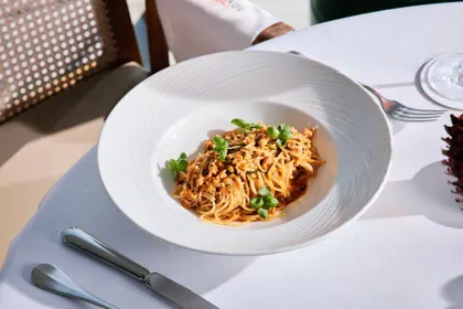 Dish at Novikov, high key light. Food photography in Dubai by Artur Begel