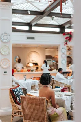 Interior of Sirene by Gaia, editorial light. Food photography in Dubai by Artur Begel