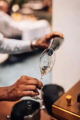 Drink at Isola, editorial light. Food photography in Dubai by Artur Begel