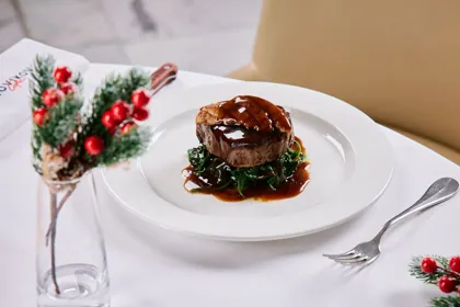 Dish at Novikov, high key light. Food photography in Dubai by Artur Begel