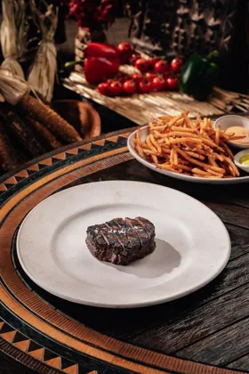 Dish at INA, hard flash light. Food photography in Dubai by Artur Begel