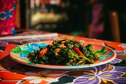 Dish at SipSong, low key light. Food photography in Dubai by Artur Begel