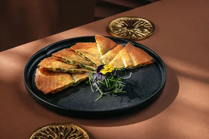 Dish at MEI, hard flash light. Food photography in Dubai by Artur Begel