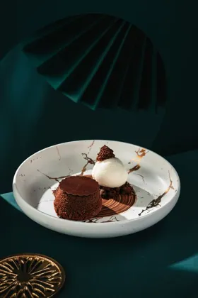 Dish at MEI, low key light. Food photography in Dubai by Artur Begel