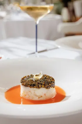 Dish at L'Amo, high key light. Food photography in Dubai by Artur Begel
