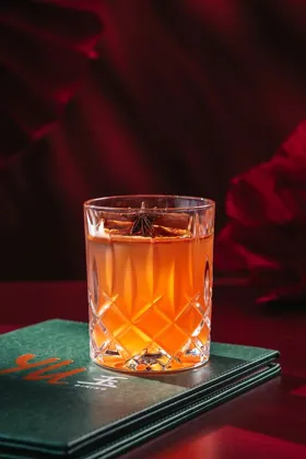 Drink at YU, low key light. Food photography in Dubai by Artur Begel
