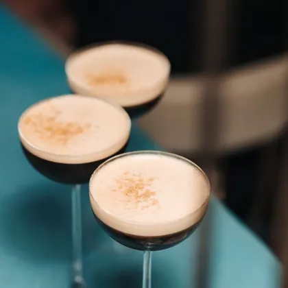 Drink at GAIA, hard flash light. Food photography in Dubai by Artur Begel