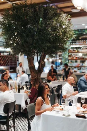 Interior of Isola, editorial light. Food photography in Dubai by Artur Begel