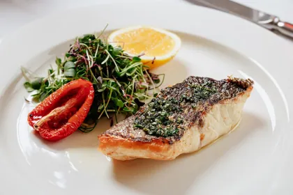 Dish at Novikov, high key light. Food photography in Dubai by Artur Begel